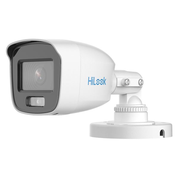 CCTV HILOOK MINI BULLET THC-B127-LPS AUDIO DUAL LIGHT 1080P 2MP MIC IP66 20M IR 2 8MM EXT